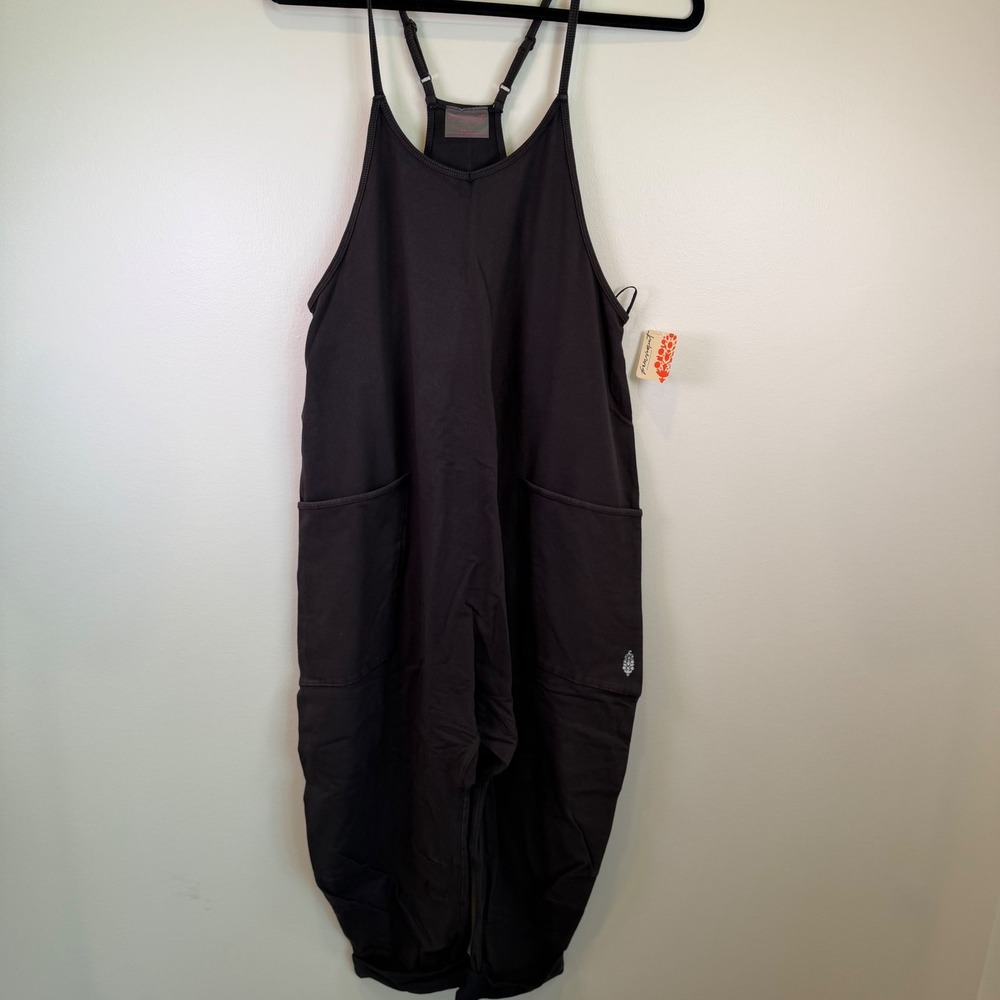 FP Movement x HATCH Hot Shot Jumper Black Maternity Romper XS NWT Jumpsuit Bump